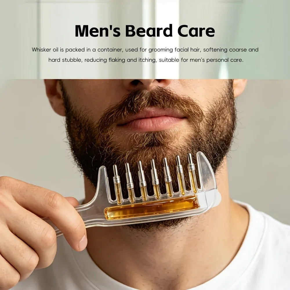 Portable Scalp Massager & Hair Oil Applicator Comb