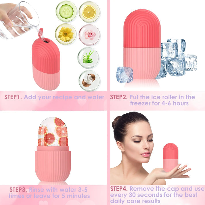 Ice Roller for Face & Eyes – Ideal Gift for Women (Reusable)
