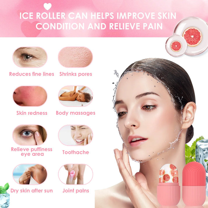 Ice Roller for Face & Eyes – Ideal Gift for Women (Reusable)