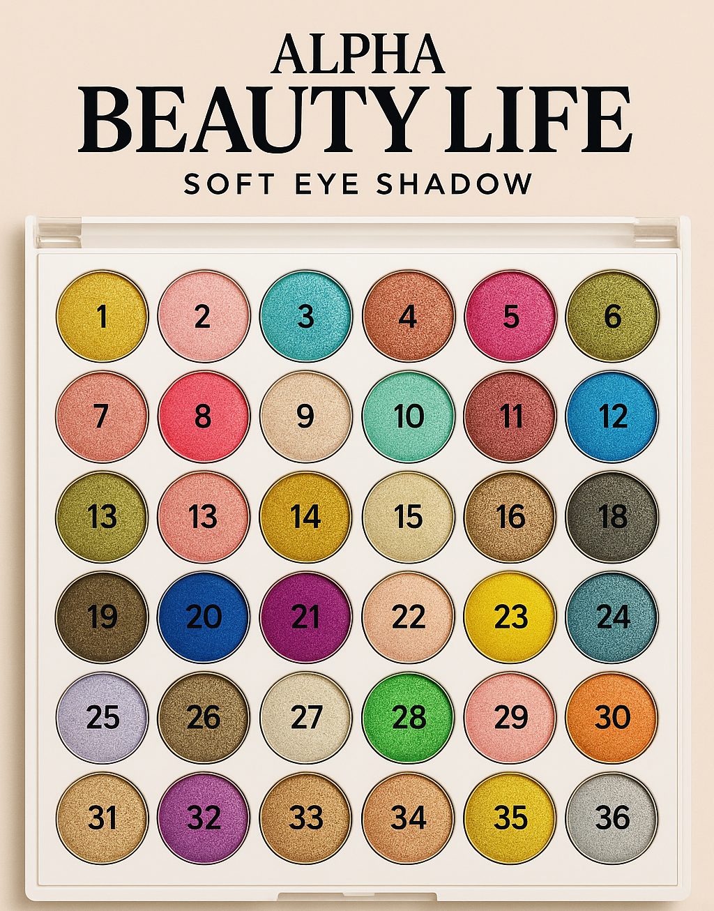 Eye Shadow "Single Piece" and palette