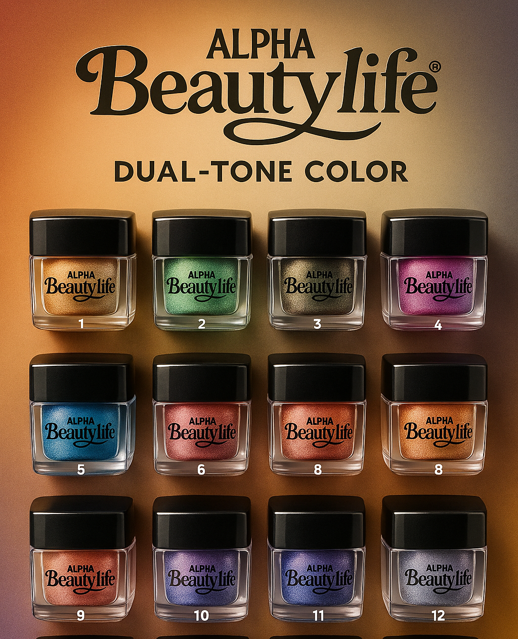 3D Eye Shades Double Tone Colors "Single piece"